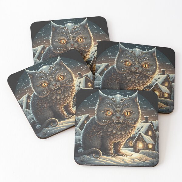 Item preview, All Hail the Yule Cat designed and sold by Ampersand Studios.