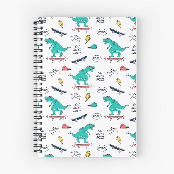 Item preview,  Skateboard Pattern, Skate Pattern, Dino Pattern, Dino Skateboarding designed and sold by Skateboard-Art.