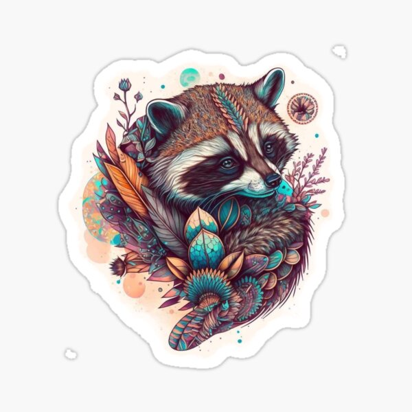 Buy Raccoon Temporary Tattoo 1056 Cm Online in India  Etsy