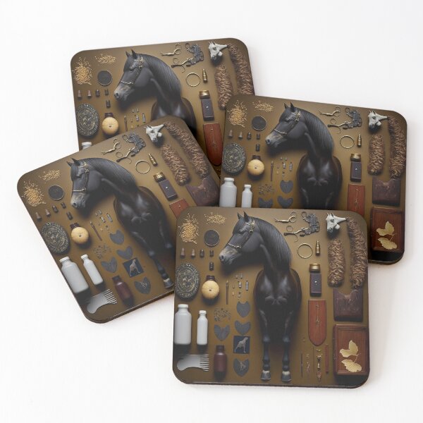 Aperçu de l'œuvre Cheval : Photographie de Knolling, appareil photo ultra mouton, objets de collection créée et vendue par Happy1-2.