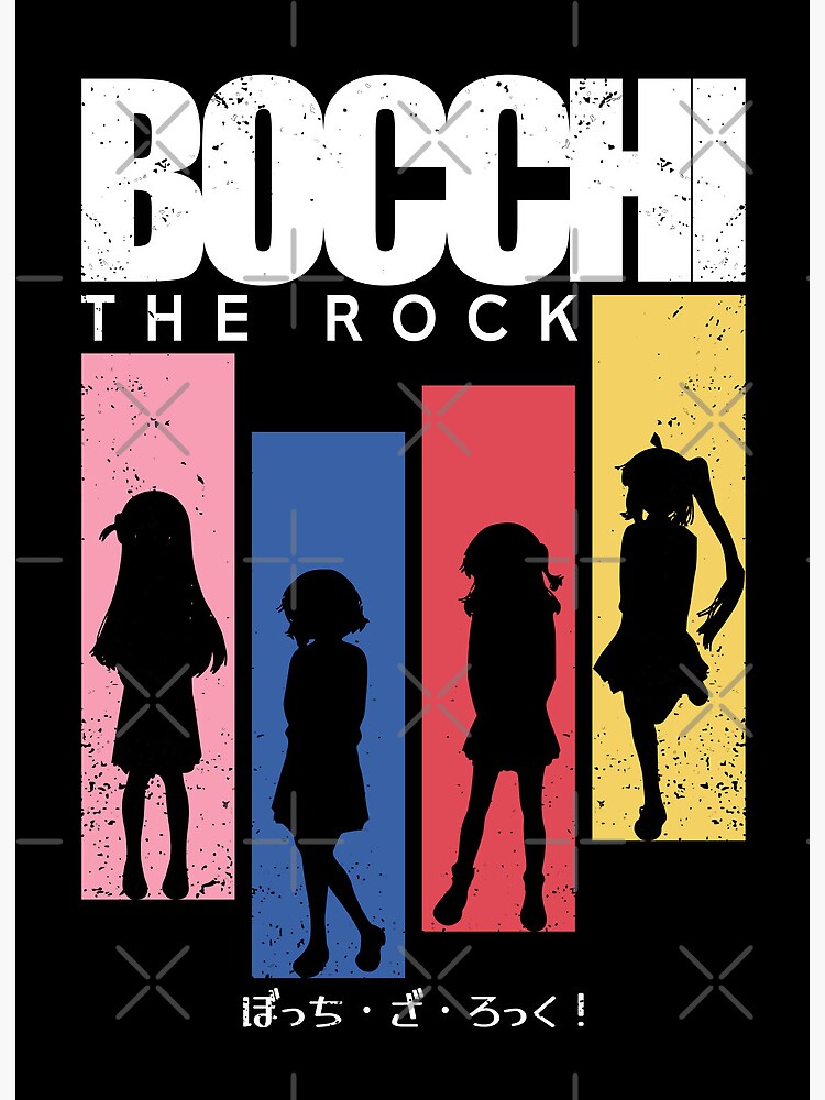 Bocchi the rock anime, All main characters: Hitori gotoh, Ryo yamada,  Ikuyo kita, Nijika ijichi, Aesthetic japan streetwear style, Distressed  white Canvas Print for Sale by Animangapoi