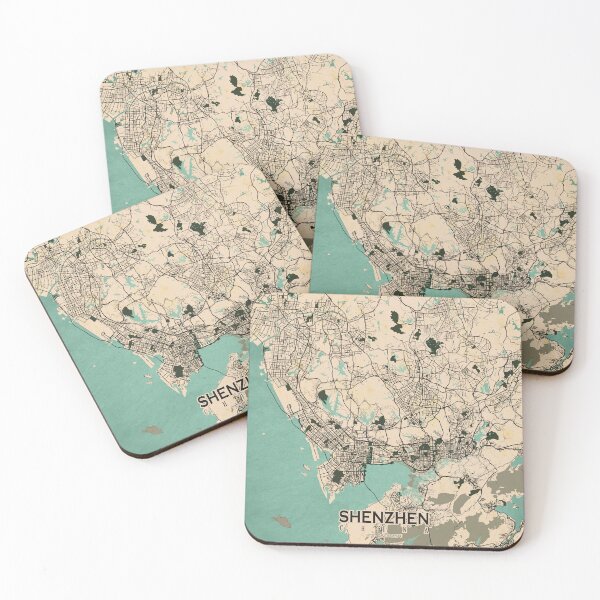Item preview, Shenzhen City Map of Guangdong, China - Vintage designed and sold by deMAP.