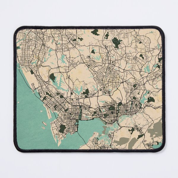 Item preview, Shenzhen City Map of Guangdong, China - Vintage designed and sold by deMAP.