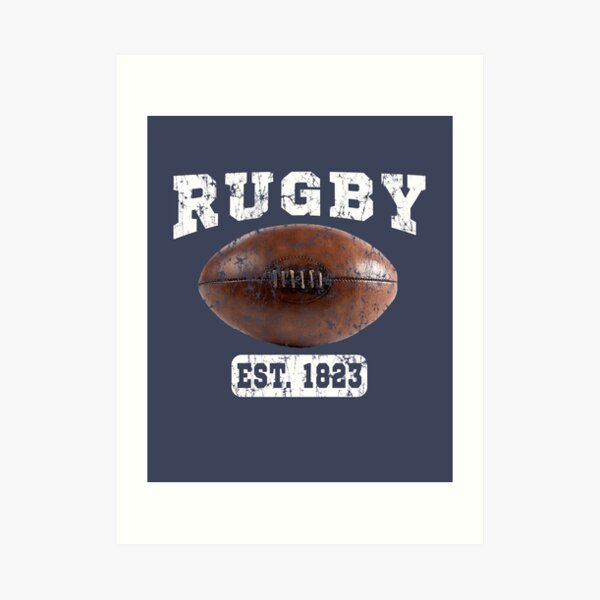 Rugby Vintage Ball Art Print