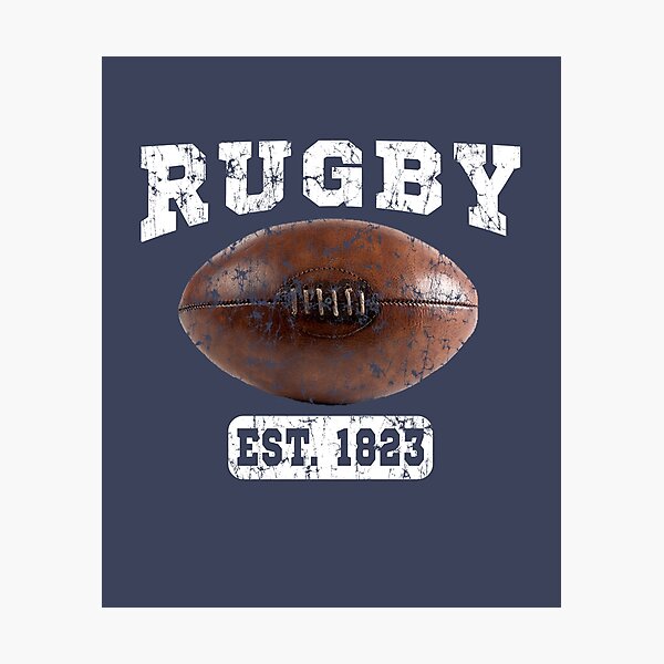 Rugby Vintage Ball Photographic Print