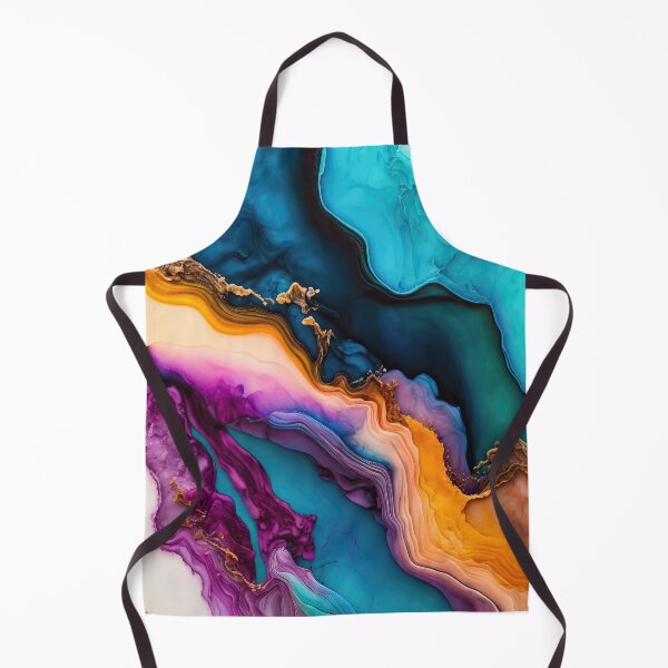 Item preview, Colorful Abstract fluid art  Luxurious Metallic Ink Art,Flowing Abstract Painting Art,Alcohol Ink designed and sold by Dear--moon.