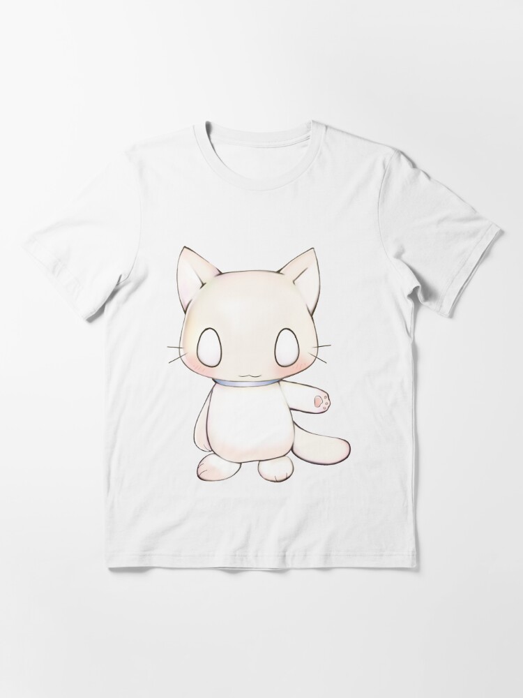 Y2K Emo Cute Chibi Kitty Christmas Cat White Shirt