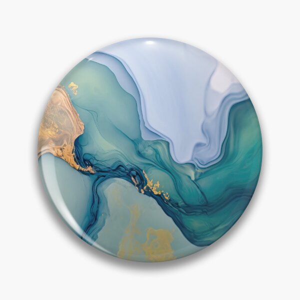 Item preview, Colorful Abstract fluid art  Luxurious Metallic Ink Art,Flowing Abstract Painting Art,Alcohol Ink designed and sold by Dear--moon.