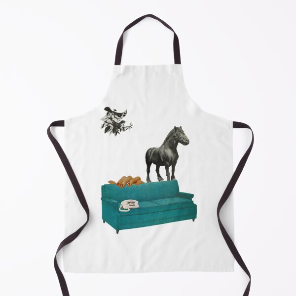 Artikelvorschau, Artpop Collage Horse riding a blue couch entworfen und verkauft von DePau.