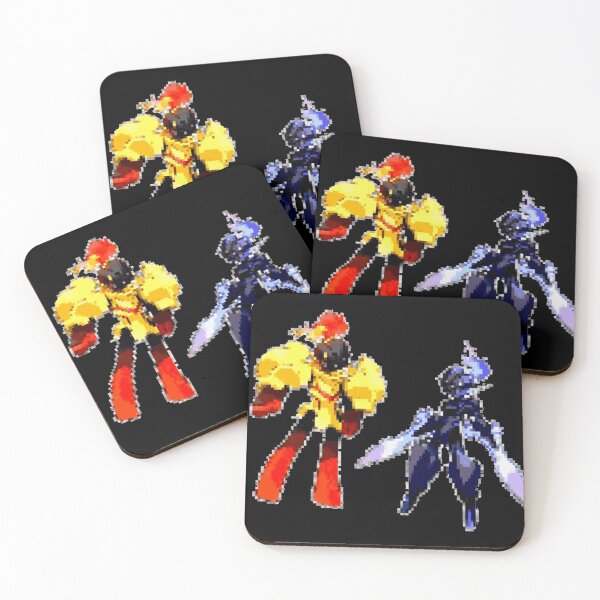 Item preview, Knight sprites Scarlet Cerulean pixel art and Violet Rouge  designed and sold by xenxanses2.