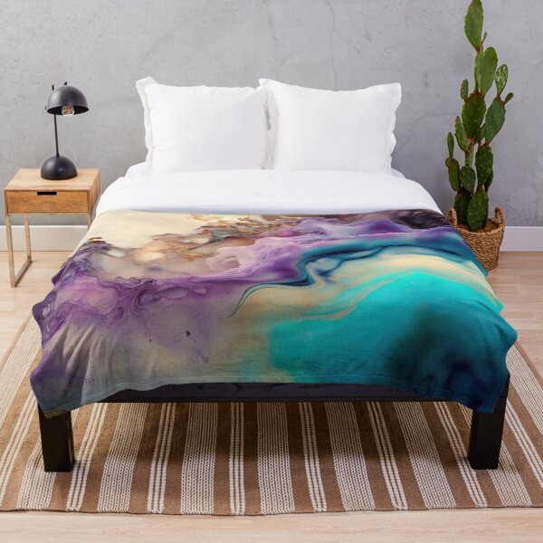 Item preview, Colorful Abstract fluid art  Luxurious Metallic Ink Art,Flowing Abstract Painting Art,Alcohol Ink designed and sold by Dear--moon.
