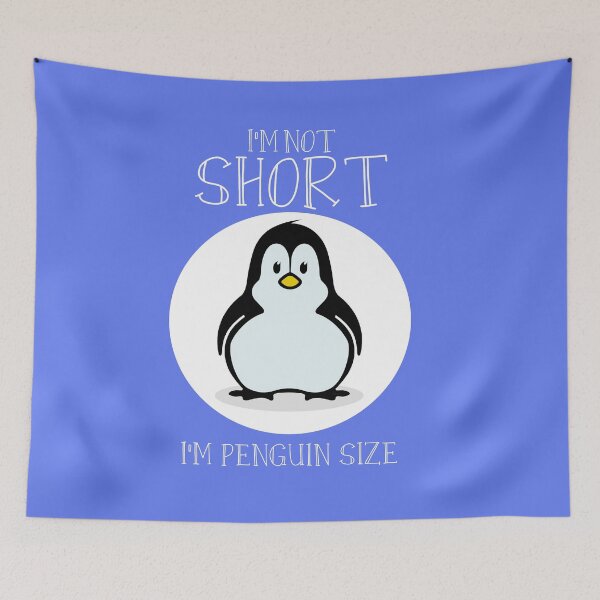 Item preview, I'm not short, I'm penguin size. designed and sold by theliftedguru.