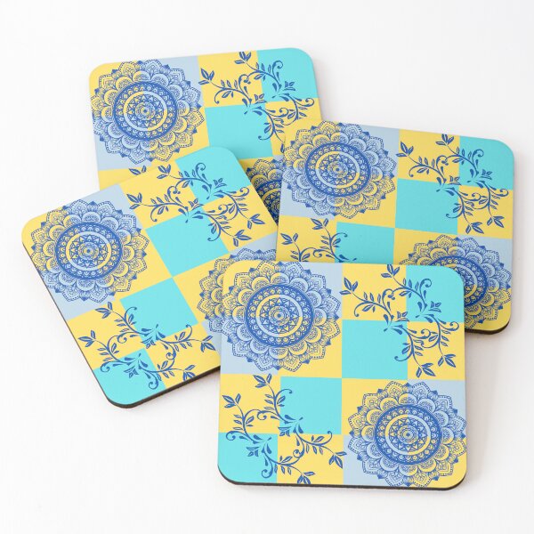 Item preview, Hermosas hojas azules y patrón de flores. designed and sold by Megaplay.