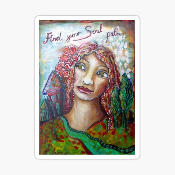 Finding your soul path Sticker