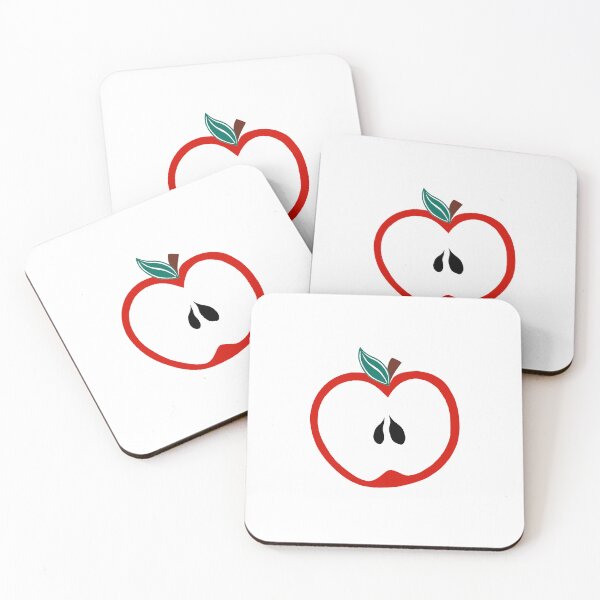 Item preview, Red apple half  designed and sold by Twistedreamland.
