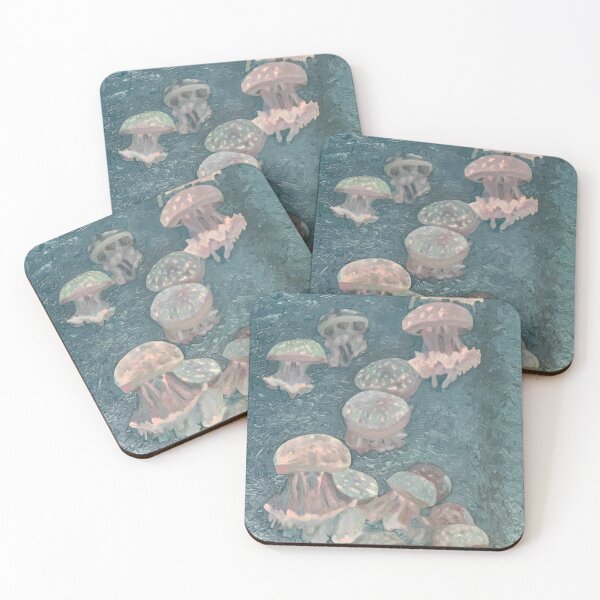 Item preview, Jellyfish impasto painting designed and sold by Art-by-Sanna.
