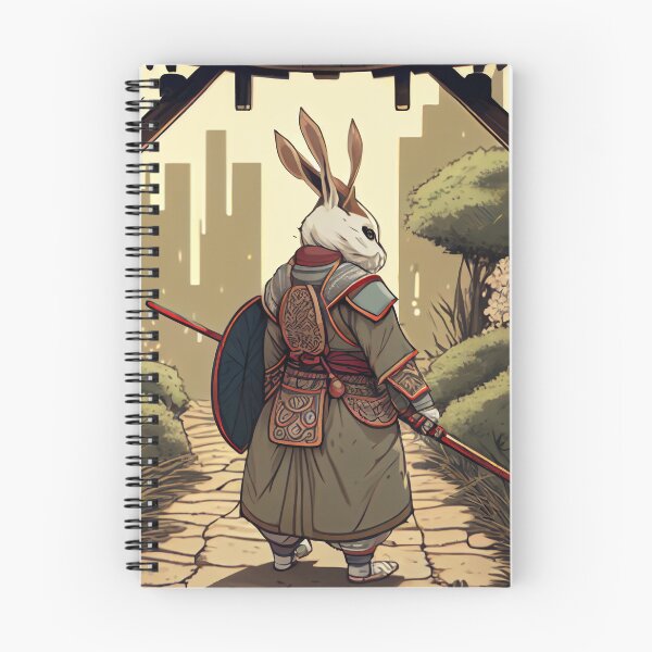 Item preview, Cute Three-Ear Bunny as a Samurai Warrior designed and sold by krazybookz.