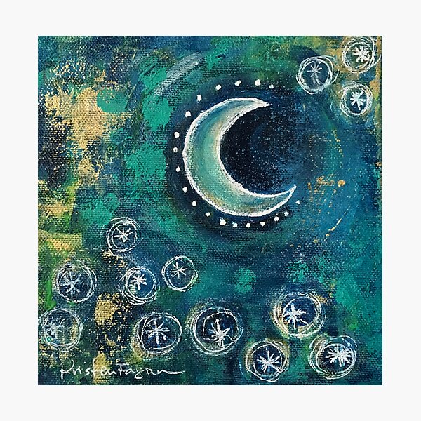 Tiny Work - Crescent Moon Photographic Print