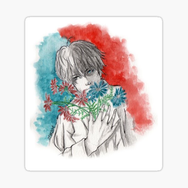Shoto Todoroki (Boys with flowers edition) Sticker