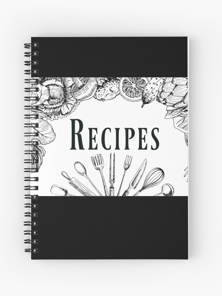 Cuaderno de espiral for Sale con la obra «Libro de recetas en