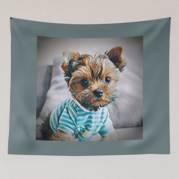 Item preview, Cute Yorkie Puppy Art Print - For a Yorkie lover, for a Yorkie breeder, for a Yorkie owner. designed and sold by Wentoo.