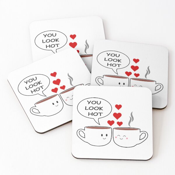 Item preview, You look hot - funny Valentine's day humor illustrations designed and sold by GraphicDream.