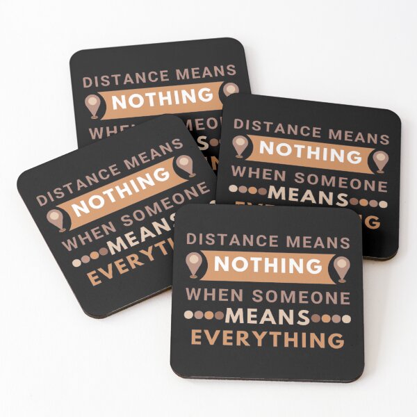 Item preview, Aesthetic Long Distance Relationship Quotes : Distance Means Nothing When Someone Means Everything designed and sold by shellagrash.