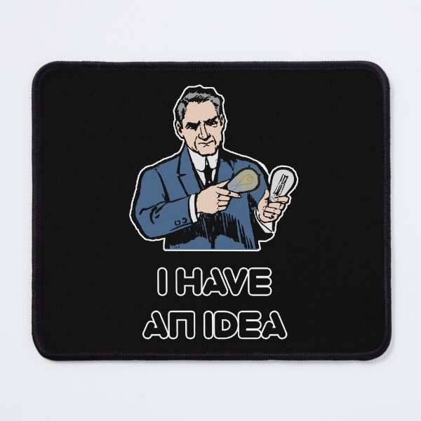 Item preview, 'I Have An Idea' Thomas Edison Stealing Design - Retro Illustration Design for T-shirts, mugs, phone cases and other accessories designed and sold by Ridiculam Toga.