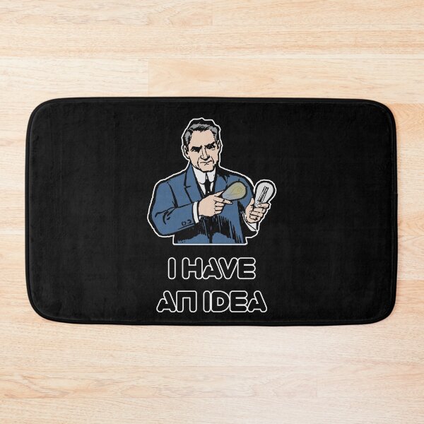 Item preview, 'I Have An Idea' Thomas Edison Stealing Design - Retro Illustration Design for T-shirts, mugs, phone cases and other accessories designed and sold by Ridiculam Toga.