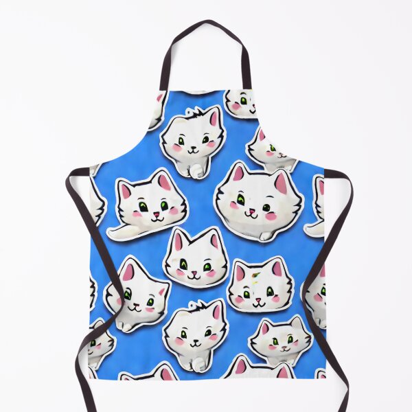 Item preview, White Cats! -Very Cute Seamless Pattern designed and sold by Chubuter.