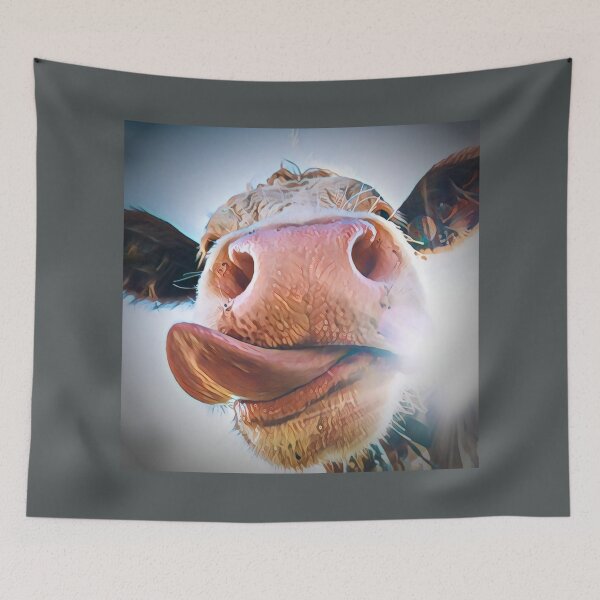 Item preview, Abstract Cow Art - For a farmer, for a rancher, for a cattle farmer. designed and sold by Wentoo.