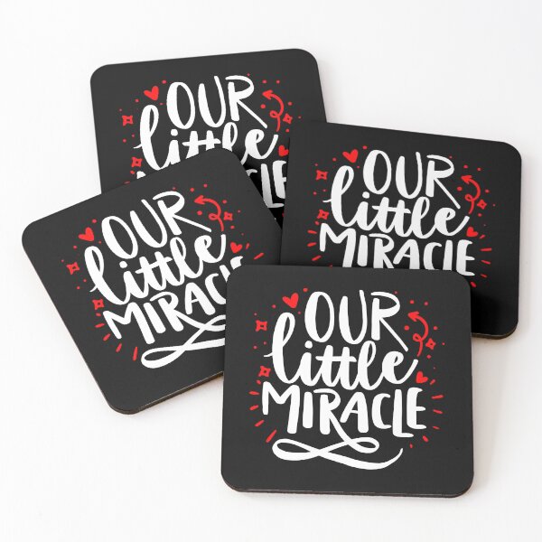 Item preview, Our Little Miracle - White & Red quotes designed and sold by jwebmarket.
