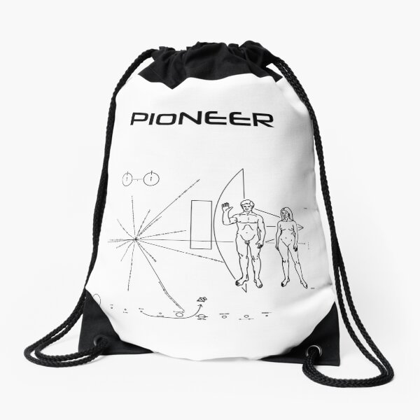 Pioneer Program - Black Ink Drawstring Bag