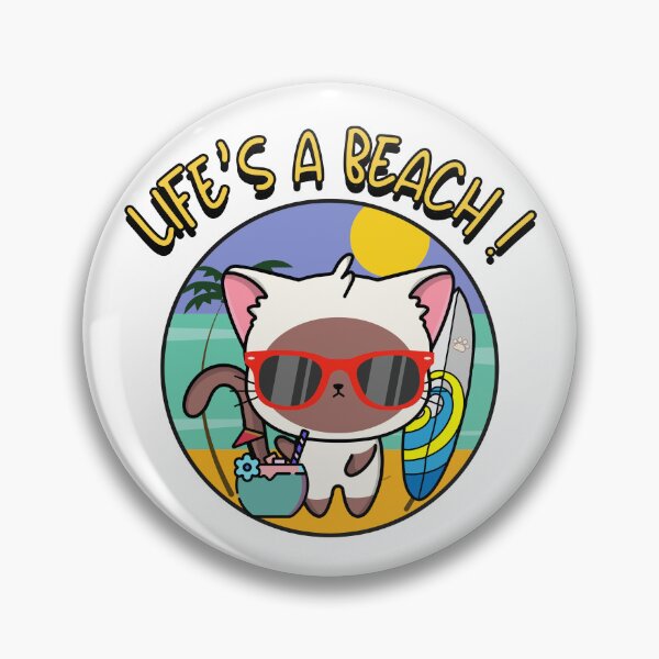 Item preview, white Cat on the beach  designed and sold by Pet Station.