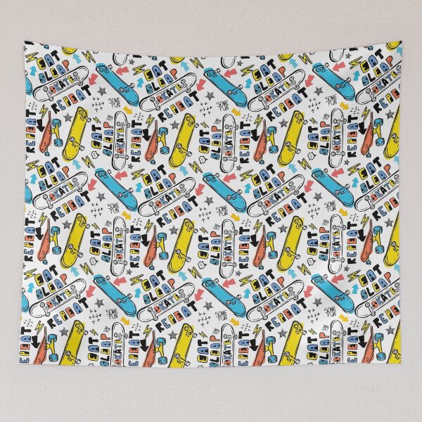 Item preview, Skateboard Pattern, Skate Pattern, designed and sold by Skateboard-Art.