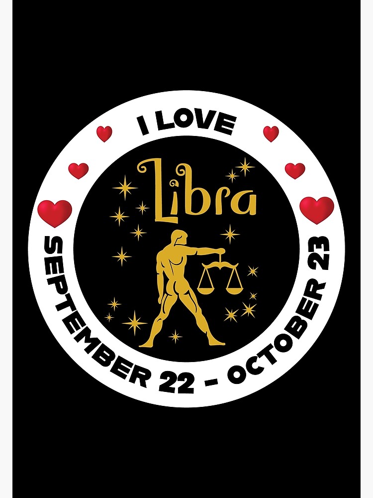 Libra Zodiac Sign September 22 October 23 Metal Print