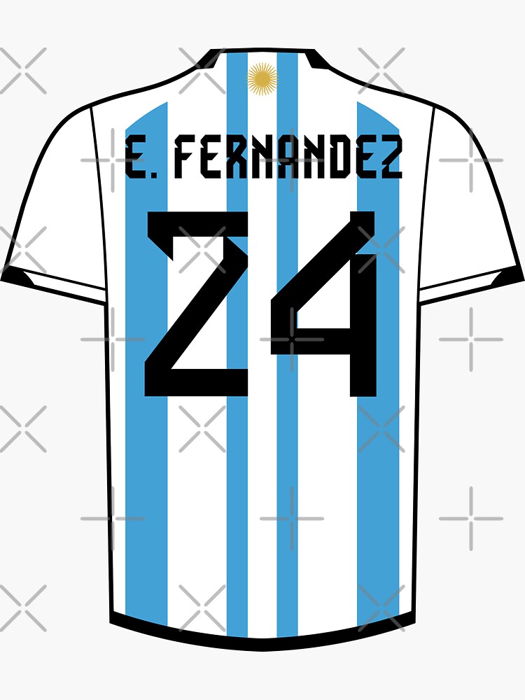 Enzo Fernández Argentina Kit Sticker for Sale by designsheaven