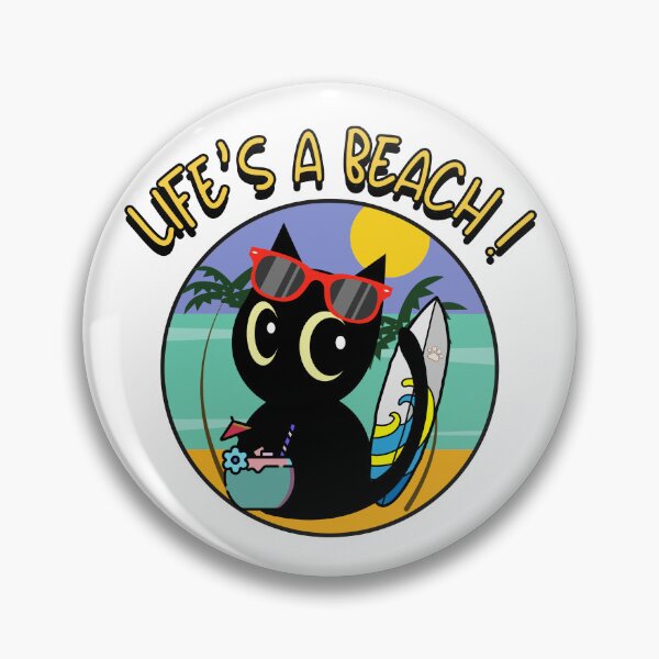 Item preview, Black Cat on the beach  designed and sold by Pet Station.