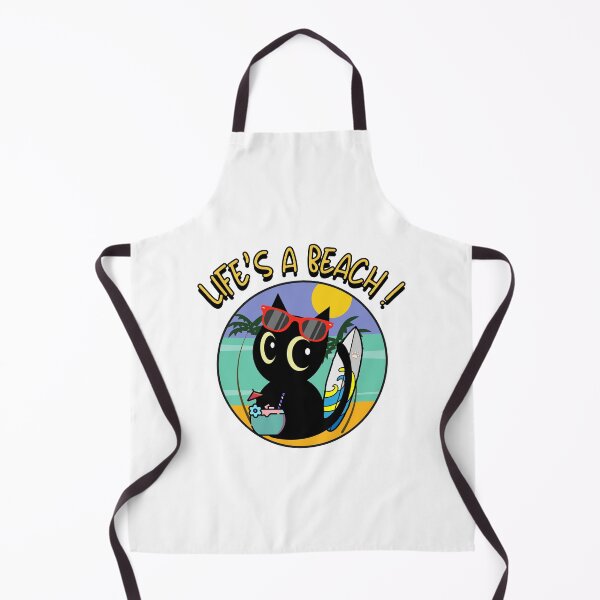 Item preview, Black Cat on the beach  designed and sold by Pet Station.