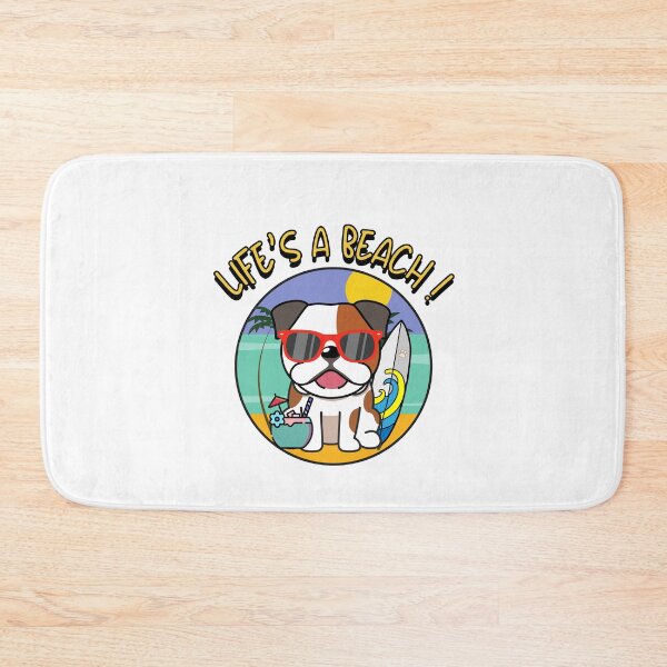 Item preview, Bulldog on the beach designed and sold by Pet Station.