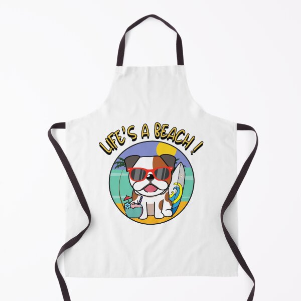 Item preview, Bulldog on the beach designed and sold by Pet Station.