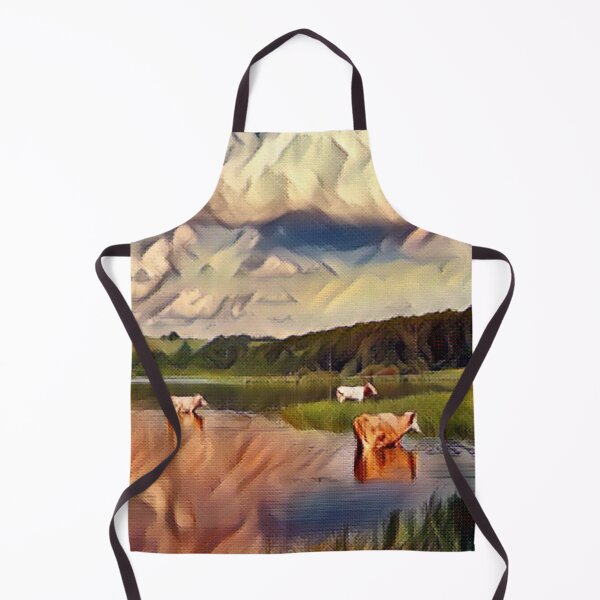 Item preview, Wild cows wandering the wilderness designed and sold by FarmsteadAcers.