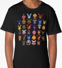 NEW - FNAF Multiple Animatronics - (Dec 2016) - Pixel art Long T-Shirt