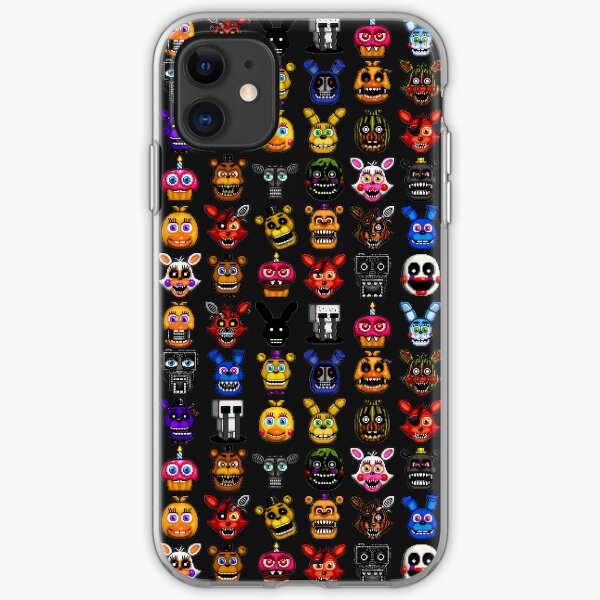 NEW - FNAF Multiple Animatronics - (Dec 2016) - Pixel art iPhone Soft Case