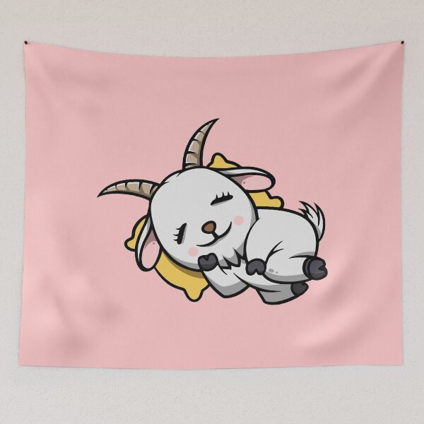 Item preview, Cute Goat Sleeping designed and sold by cubbone.
