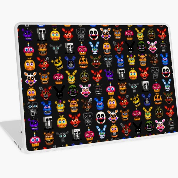 NEW - FNAF Multiple Animatronics - (Dec 2016) - Pixel art Laptop Skin