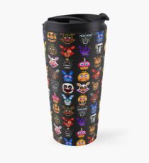 NEW - FNAF Multiple Animatronics - (Dec 2016) - Pixel art Travel Mug