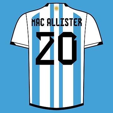 Adidas Argentina Alexis Mac Allister Home Jersey 2022 World Cup Champions Kit M / 3 Stars Champions