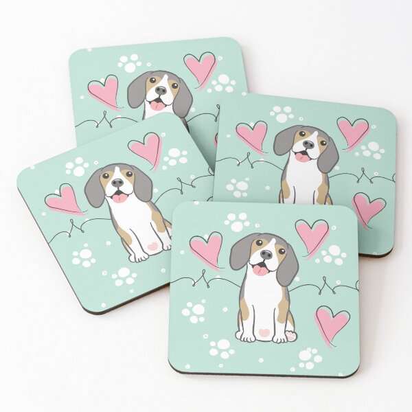 Item preview, Love Beagle - Blue Tricolor 1 designed and sold by Lulupainting.