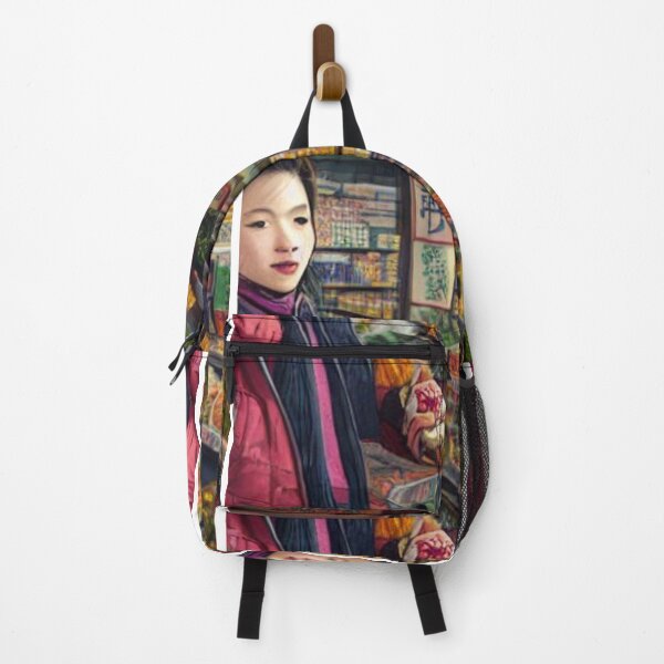 Item preview, Asian Woman in Shopping Center designed and sold by Puppy Paws.